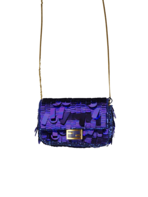 Fendi Purple Sequin Nano Baguette Bag SATC