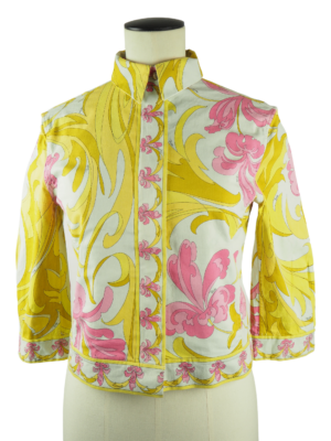 Emilio Pucci Yellow Cotton Jacket Size FR 38