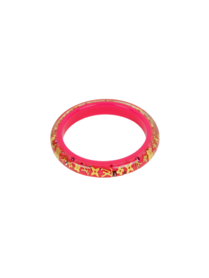 Louis Vuitton Pink Resin Swarovski Inclusion Bracelet