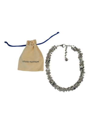 Louis Vuitton Silver My Flower Chain Necklace