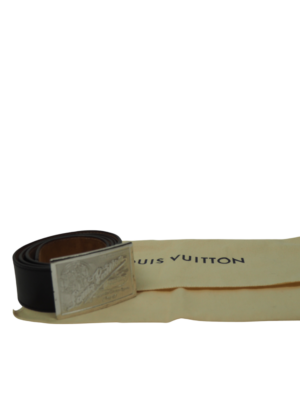 Louis Vuitton Black Leather Belt Size 95