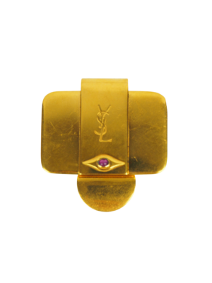 Yves Saint Laurent Gold Plated Scarf Clip