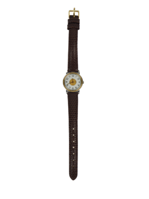 Hermes Brown Lizard Rochet 12 Water Resistant quartz Watch