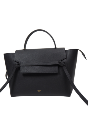 Céline Black Grained Leather Mini Belt Bag