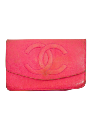 Chanel Pink Leather Wallet