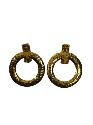 Chanel Gold Tone Clip-On Earrings
