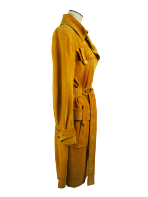 Gucci Yellow Suede Coat Size IT 42