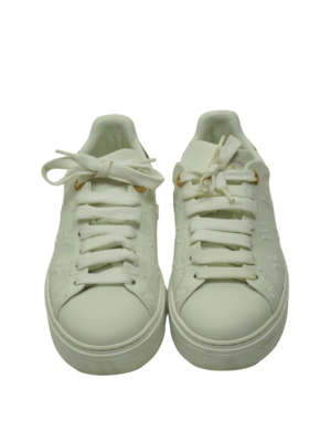 Louis Vuitton White Time Out Sneaker Size EU 38
