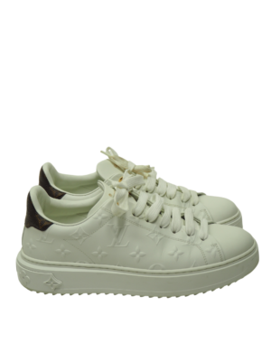 Louis Vuitton White Time Out Sneaker Size EU 38
