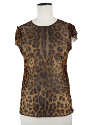Dolce & Gabbana Leopard Print Top Size Medium