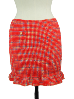 Chanel Orange Polyester Skirt Size FR 38