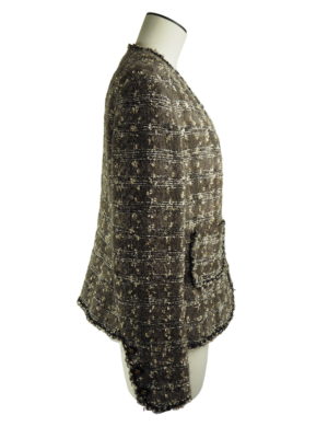 Chanel Brown Wool Blazer Size FR 46