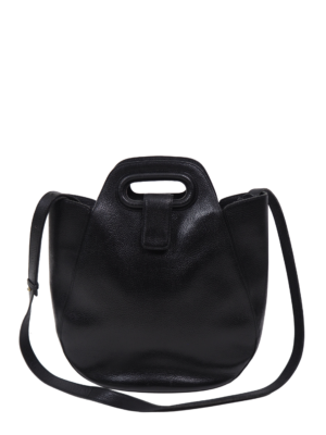 Delvaux Black Leather Top Handle Bag