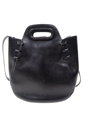 Delvaux Black Leather Top Handle Bag
