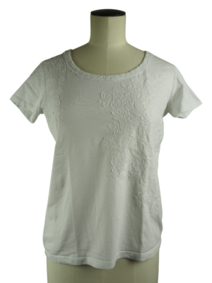 Ermanno Scervino White Cotton T-shirt Size IT 44