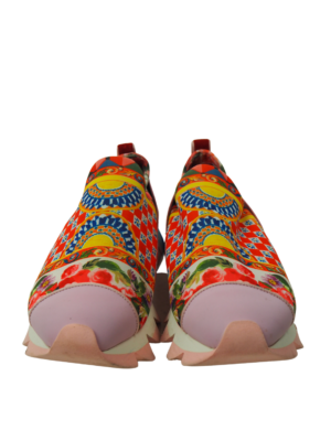 Dolce & Gabbana Multicolor Neoprene Sneakers Size EU 39