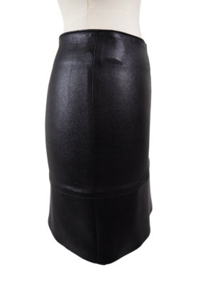 Jitrois Black Leather Skirt Size EU 36