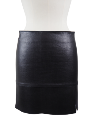 Jitrois Black Leather Skirt Size EU 36