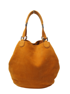 Delvaux Cognac Leather Louise Handbag