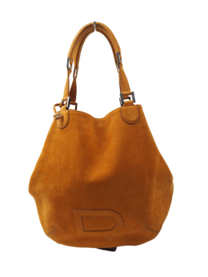 Delvaux Cognac Leather Louise Handbag
