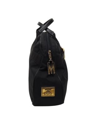 Moschino Black Nylon Shopper Bag