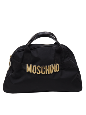 Moschino Black Nylon Shopper Bag