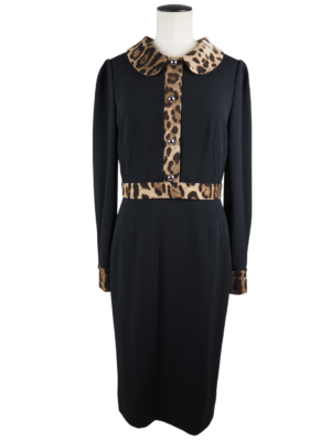Dolce & Gabbana Black Rayon Dress Size IT 44