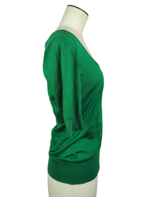 Dolce & Gabbana Green Silk Top Size IT 40