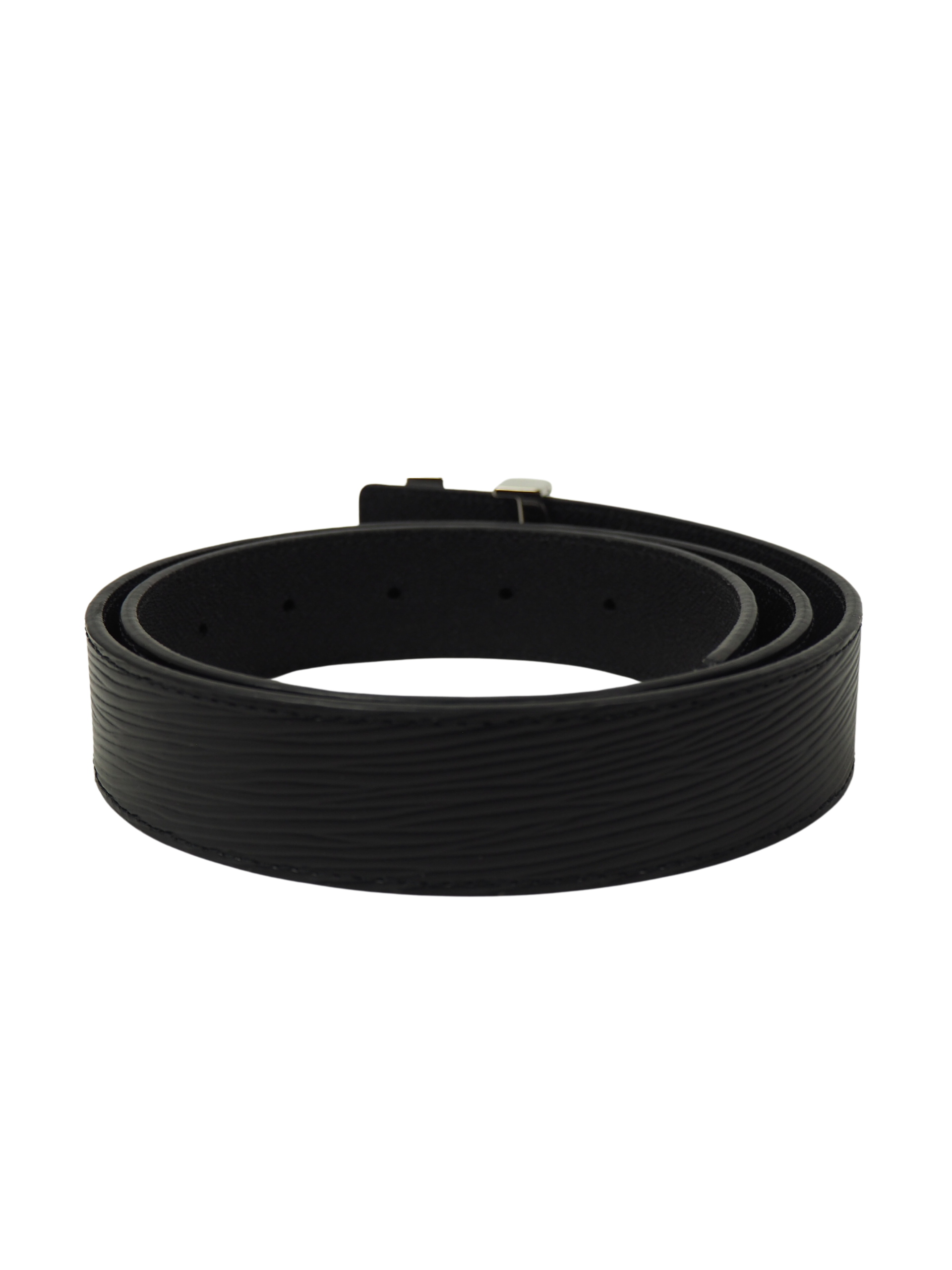 Twist leather belt Louis Vuitton Black size 80 cm in Leather - 33649235