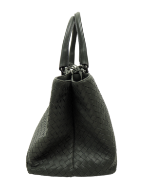 Bottega Veneta Grey Intrecciato Leather Tote Bag