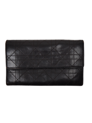 Dior Brown Leather Lady Dior Wallet