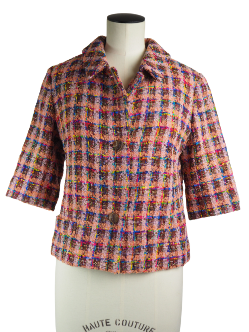 Etro Multicolor Wool Jacket Size IT 44