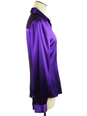 Dolce & Gabbana Purple Silk Shirt Size IT 40