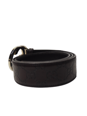 Gucci Brown Leather Belt Size 85-34