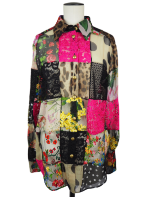 Dolce & Gabbana Multicolor Silk Top Size IT 40