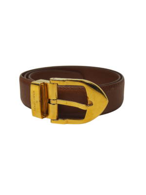 Louis Vuitton Brown Leather Belt Size 34