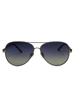 Valentino Grey Metal Pilot Sunglasses