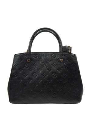 Louis Vuitton Black Leather Montaigne MM bag