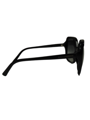 Dolce & Gabbana Black Acetate Oversized Sunglasses