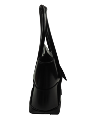Bottega Veneta Black Patent Leather Arco Top Handle Bag