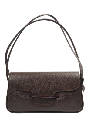 Delvaux Brown Leather Shoulder Bag