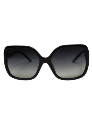 Dolce & Gabbana Black Acetate Oversized Sunglasses