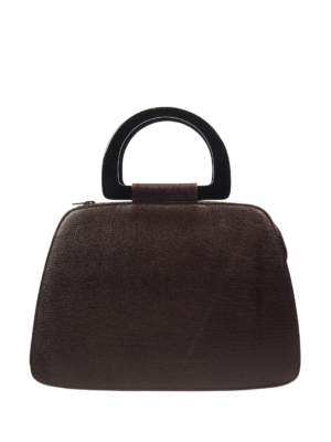 Yves Saint Laurent Brown Leather Top Handle Bag
