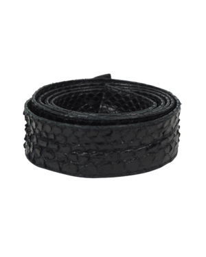 Alaïa Black Python Leather Belt One Size