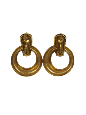 Vintage Gold-Toned Clip-On Earrings