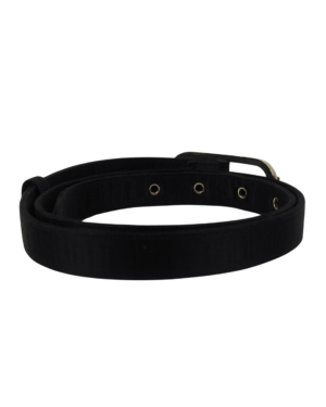 Dolce & Gabbana Black Satin Belt Size 85