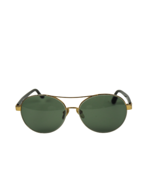 Linda Farrow Gold-Toned Metal Sunglasses