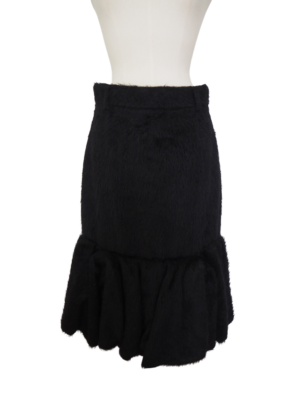 Prada Black Alpaca Skirt Size 42IT