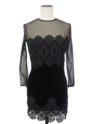 Jiki Monte Carlo Black Cotton Dress Size FR38