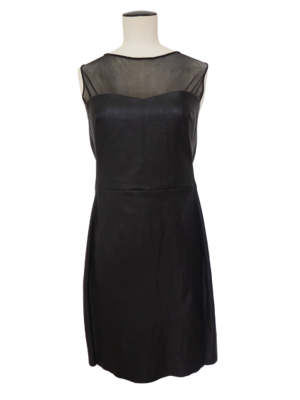 Jitrois Black Lambskin Leather Dress Size FR44